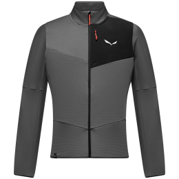 Pánska funkčná mikina Salewa Ortles Fleece Fz M sivá onyx/0910