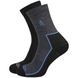 Ponožky MOOA Merino Forest 2-pack mix1 Mix 1 (black,navy)