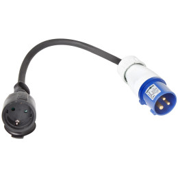 Adaptér na zásuvku do auta Brunner Adaptor CEE/Schuko 30 cm čierna
