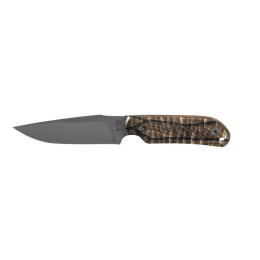 Nôž TB OUTDOOR Commandeur All Purpose Knife Ziricote Wood Handle čierna/hnedá