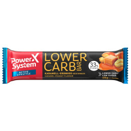 Energetická tyčinka Indiana Jerky Power System LOWER CARB Protein Bar 33% Caramel Peanut 45g