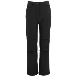 Detské softshellové nohavice Regatta Kids Unisex Softshell Trousers čierna Black