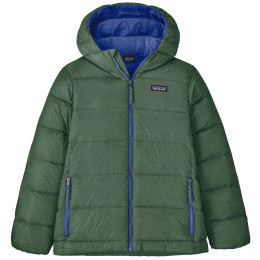 Detská bunda Patagonia K's Hi-Loft Down Sweater Hoody - CNGR zelená Canopy Green