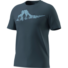 Pánske tričko Dynafit Graphic Co T-Shirt M tmavomodrá 0721 - cinder/ASCENT