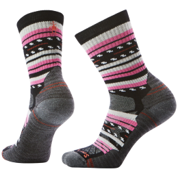 Dámske ponožky Smartwool W Hike Light Cushion Margarita Crew čierna/ružová BLACK