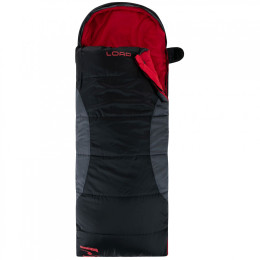 Detský spacák Loap Salmo KID čierna/sivá