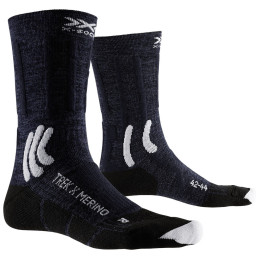 Ponožky X-Socks Trek X Merino tmavomodrá MIDNIGHT BLUE/ARCTIC WHITE
