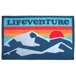 Deka LifeVenture Sundown Berber Lined Blanket modrá Retro