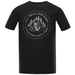 Pánske tričko Alpine Pro Lefer čierna/sivá black