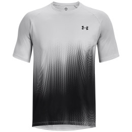 Pánske funkčné tričko Under Armour Tech Fade SS sivá/čierna Halo Gray / Black / Black