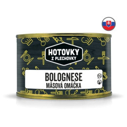 Hlavné jedlo Hotovky z plechovky Bolognese mäsová omáčka 400g
