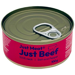Konzerva Just Meat Hovězí krk 100 g červená