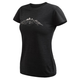 Dámske funkčné tričko Sensor Merino Cordura Peak čierna černá