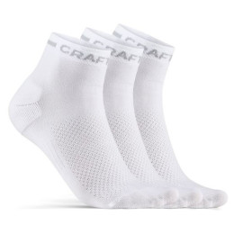 Ponožky Craft Core Dry Mid 3-Pack biela White