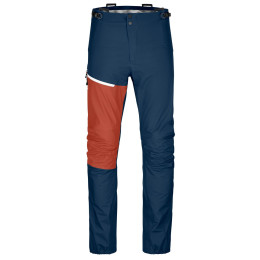 Pánske nohavice Ortovox Westalpen 3L Light Pants M modrá/červená deep ocean