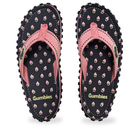 Dámske žabky Gumbies Primrose čierna/ružová Primrose