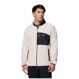 Pánska mikina Columbia Fast Trek™ Overlay Full Zip béžová Dark Stone, Black