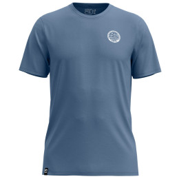 Pánske tričko Ortovox 185 Merino Mtn Badge T-Shirt modrá Light Nunatak
