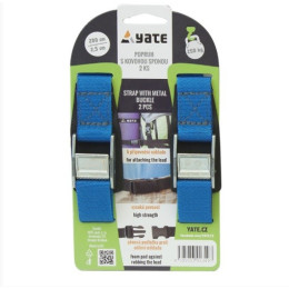 Popruh Yate s kovovou sponou 2,5x200 modrá