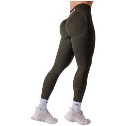 Dámske legíny Nebbia High-waisted push-up leggings Power tmavozelená Dark Green