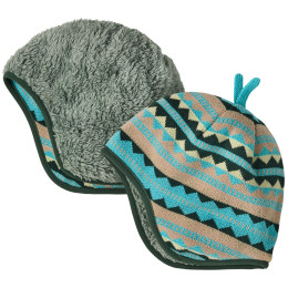 Detská čiapka Patagonia Baby Reversible Beanie sivá Diamond Stripe: Snowmelt Blue