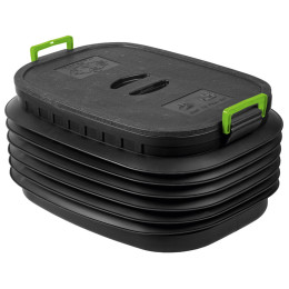 Skladací box s vekom Yolco CP60 čierna/zelená
