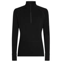 Pánske funkčné tričko Icebreaker Men Mer 200 ZoneKnit LS Half Zip čierna Black
