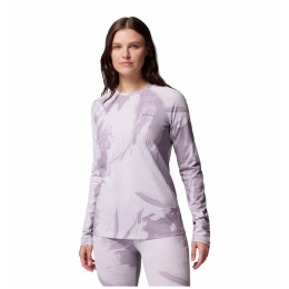 Dámske funkčné spodky Columbia Omni-Heat Infinity™ Knit Long sleeve Crew fialová Shale Purple Snowflight Tonal
