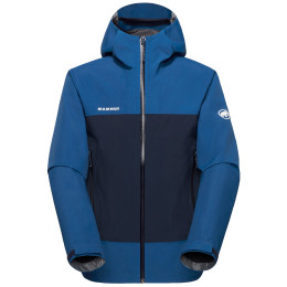 Pánska bunda Mammut Crag HS Hooded Jacket Men modrá tschiel-marine