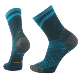 Ponožky Smartwool Run Zero Cushion Mid Crew Pattern modrá TWILIGHT BLUE