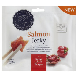 Sušené mäso Indiana Jerky Speyside Smokehouse Sweet Chilli Pepper Salmon Jerky 30 g