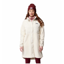 Dámska zimná bunda Columbia Cloud Point Long Fleece béžová Chalk