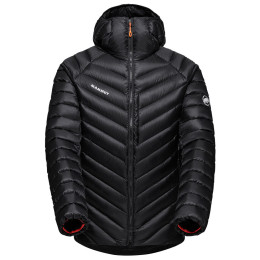 Pánska páperová bunda Mammut Broad Peak IN Hooded Jacket Men čierna/červená