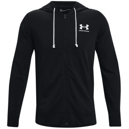 Pánska mikina Under Armour Rival Terry LC FZ čierna Black / / Onyx White