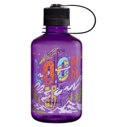 Fľaša Nalgene Narrow Mouth Wild Expressions 500 ml fialová Purple 'Look Up'