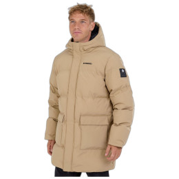 Pánsky zimný kabát Fundango Nordvik Parka Jacket béžová dirt yellow