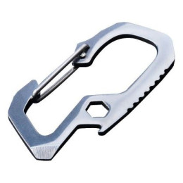 Munkees viacúčelová nerezová karabína