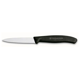 Nôž na zeleninu Victorinox vlnitý 8 cm čierna Black