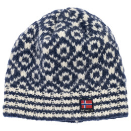 Zimná čiapka Devold Svalbard Wool Beanie modrá/biela NIGHT/OFFWHITE