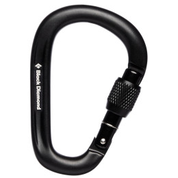 Karabína Black Diamond Pearlock Screwgate čierna black