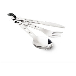 Príbor GSI Outdoors Glacier Stainless 3 Pc. Ring Cutlery