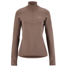 Dámska funkčná mikina Craft Gain Thermal Midlayer 2 W hnedá Brown