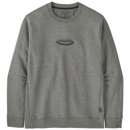 Pánska mikina Patagonia Men's '95 Oval Logo Uprisal Crew Sweatshirt sivá Gravel Heather