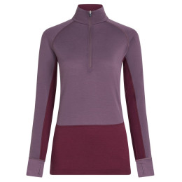 Dámske funkčné tričko Icebreaker Women Mer 200 ZoneKnit LS Half Zip fialová Dkber/Greplu/Cb