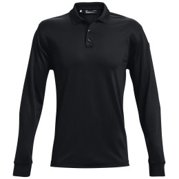 Pánske tričko Under Armour Tac Performance Polo LS 2.0 čierna Black / / Black