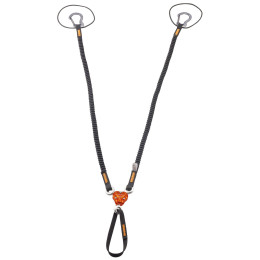Slučka Camp X-Gyro Leash - 85/129 Cm čierna/oranžová