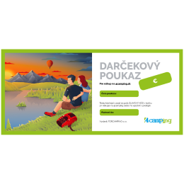 Voucher 4camping Tlačený darčekový poukaz