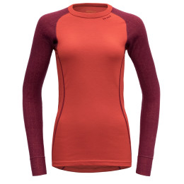 Dámske funkčné tričko Devold Duo Active Woman Shirt LS červená Beetroot