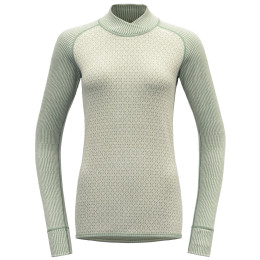 Dámske funkčné tričko Devold Kvitegga Merino 230 Cross Neck biela Raw White