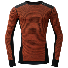 Pánske funkčné tričko Devold Reverso Merino Shirt Man oranžová/sivá Brick